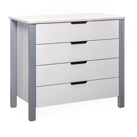 Comoda copii Eucalyptus Karol90 (DSK-K02) White/Gray