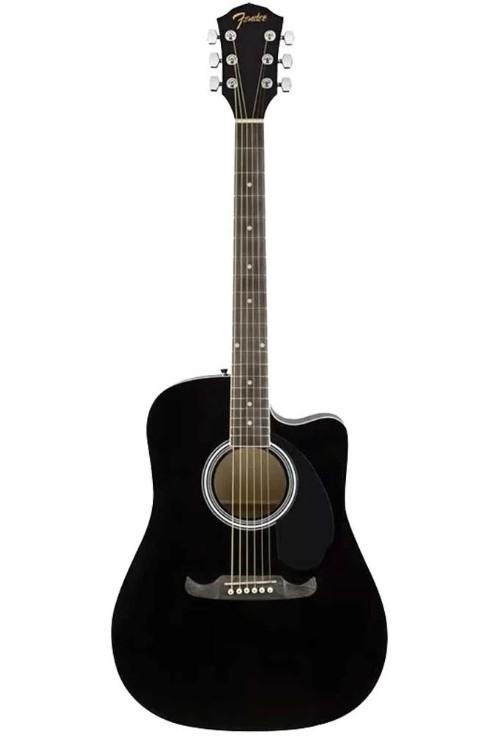 Chitara electro-acustica Fender FA-125CE Dreadnought Walnut Fingerboard Black