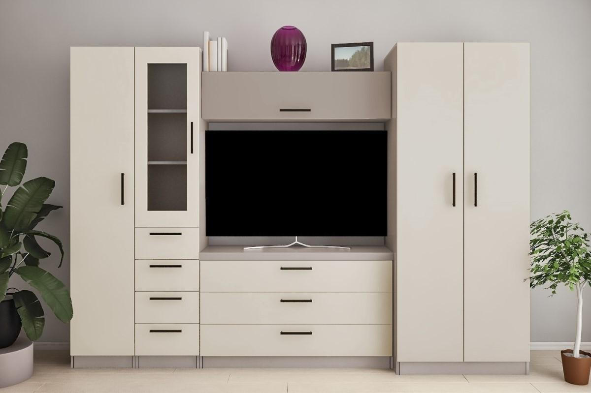 Living PS Alla Mini T (TV-1.2 m) 2.8 m Toffi / Bej